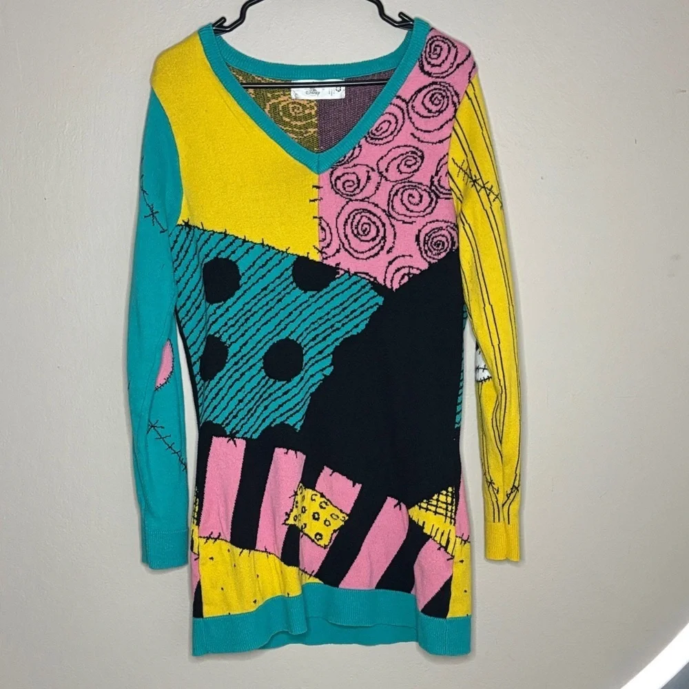 disney christmas sweater dress Disney | Dresses | Disneynightmare Before Christmas Sally Sweater Dress  Size Large